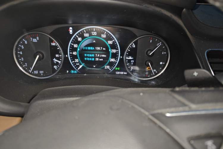 Used Buick LaCrosse 2016 20T Luxury Model Odometer Close Up