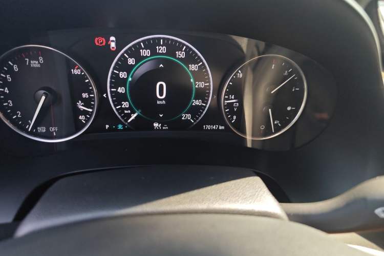 Used Buick LaCrosse 2016 20T Luxury Model Odometer Close Up