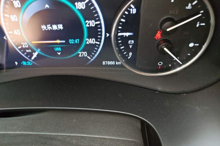 Used Buick LaCrosse 2016 20T Luxury Model Odometer Close Up