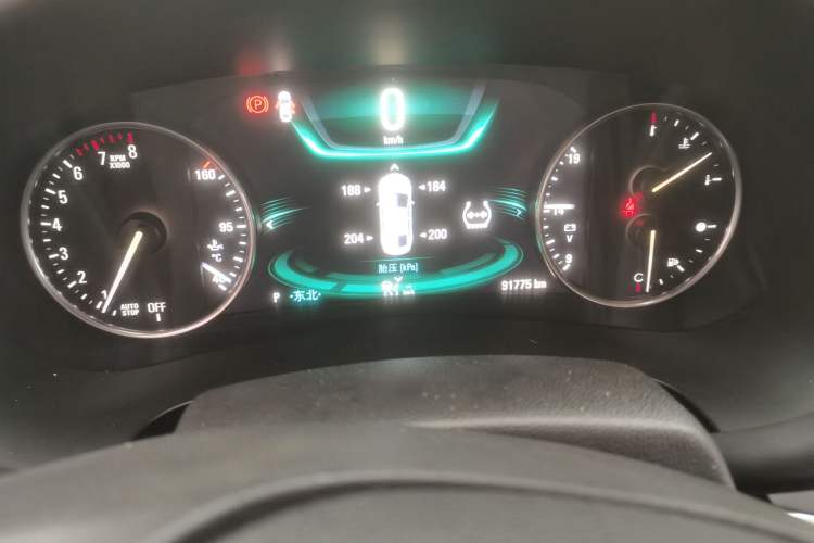 Used Buick LaCrosse 2016 20T Luxury Model Odometer Close Up