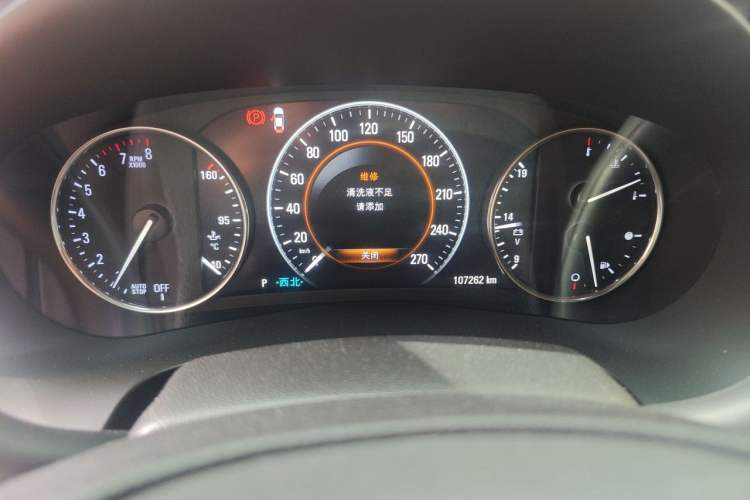 Used Buick LaCrosse 2018 20T Luxury Model Odometer Close Up