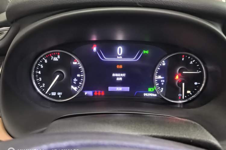 Used Buick LaCrosse 2019 28T Prestige Model Odometer Close Up