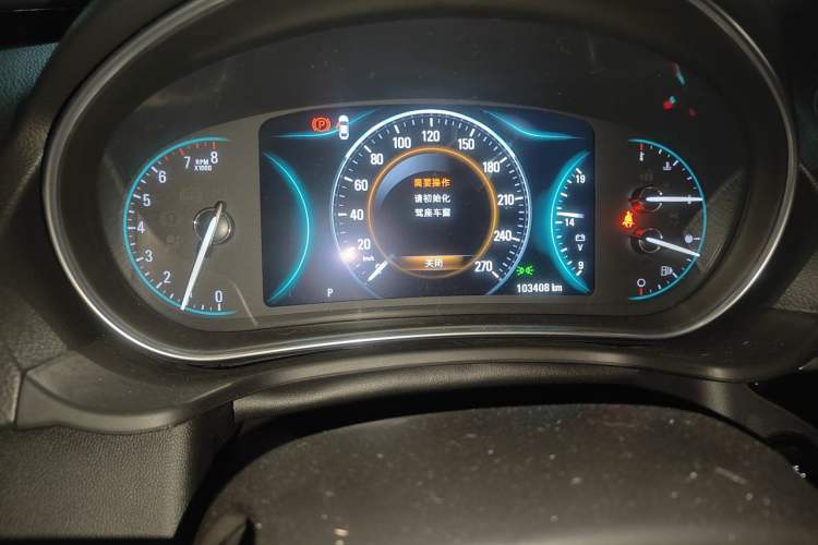 Used Buick Regal 2015 1.6T Elite Tech Model Odometer Close Up