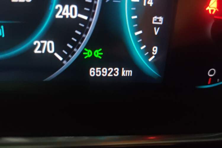 Used Buick Regal 2015 1.6T Elite Tech Model Odometer Close Up
