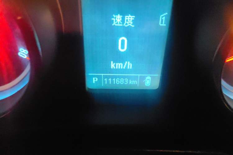 Used Buick Regal 2015 1.6T Leading Technology Model Odometer Close Up