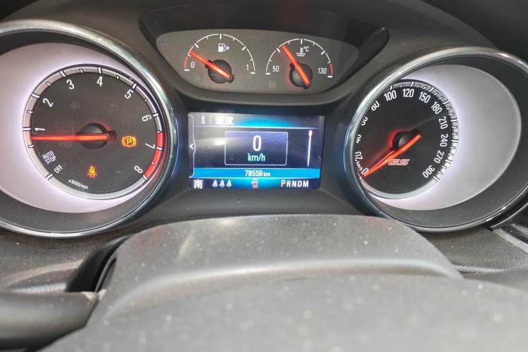 Used Buick Regal 2017 GS 28T Luxury Model Odometer Close Up