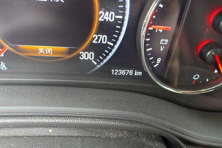 Used Buick Regal 2017 GS 28T Prestige Model Odometer Close Up
