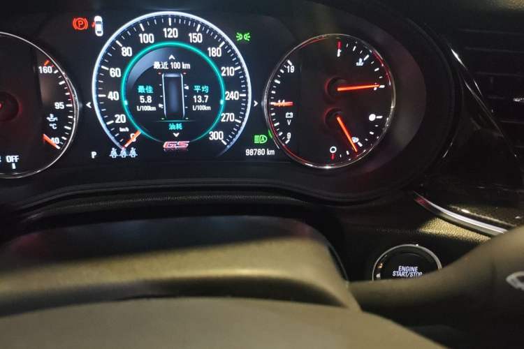 Used Buick Regal 2017 GS 28T Prestige Model Odometer Close Up