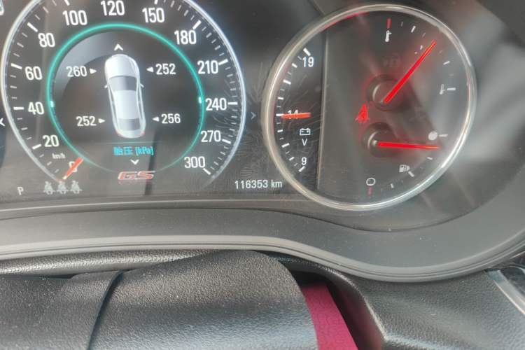 Used Buick Regal 2017 GS 28T Prestige Model Odometer Close Up