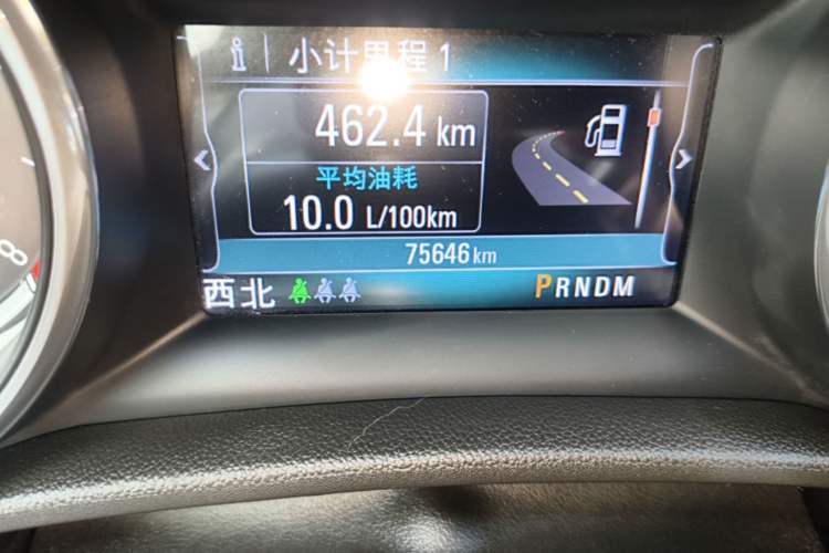 Used Buick Regal 2017 GS 28T Luxury Model Odometer Close Up