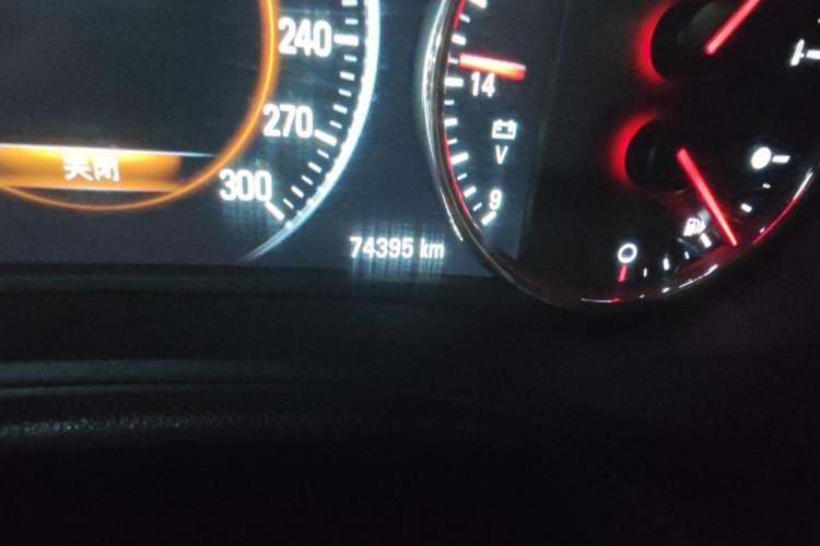 Used Buick Regal 2017 GS 28T Prestige Model Odometer Close Up