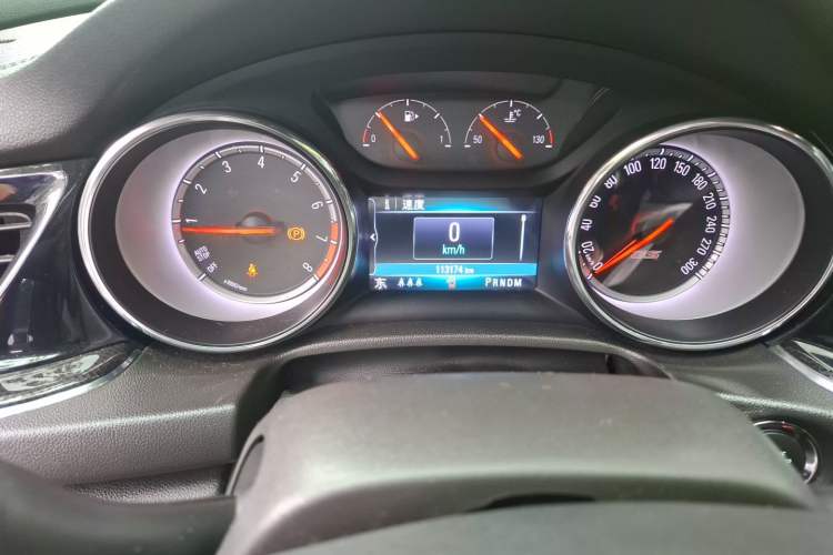 Used Buick Regal 2017 GS 28T Luxury Model Odometer Close Up