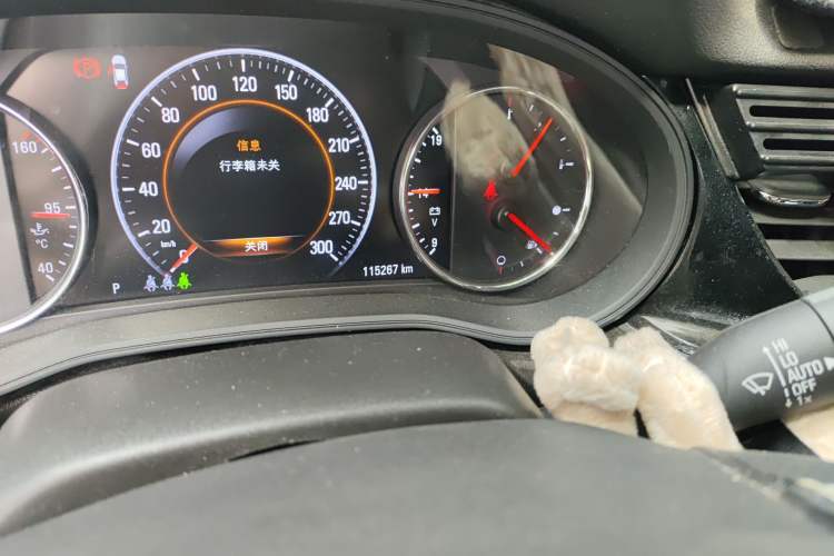 Used Buick Regal 2017 GS 28T Prestige Model Odometer Close Up