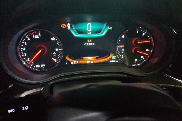 Used Buick Regal 2017 GS 28T Prestige Model Odometer Close Up