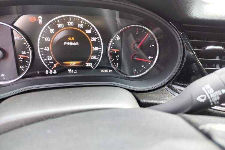 Used Buick Regal 2017 GS 28T Prestige Model Odometer Close Up