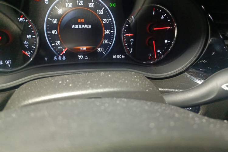 Used Buick Regal 2017 GS 28T Prestige Model Odometer Close Up