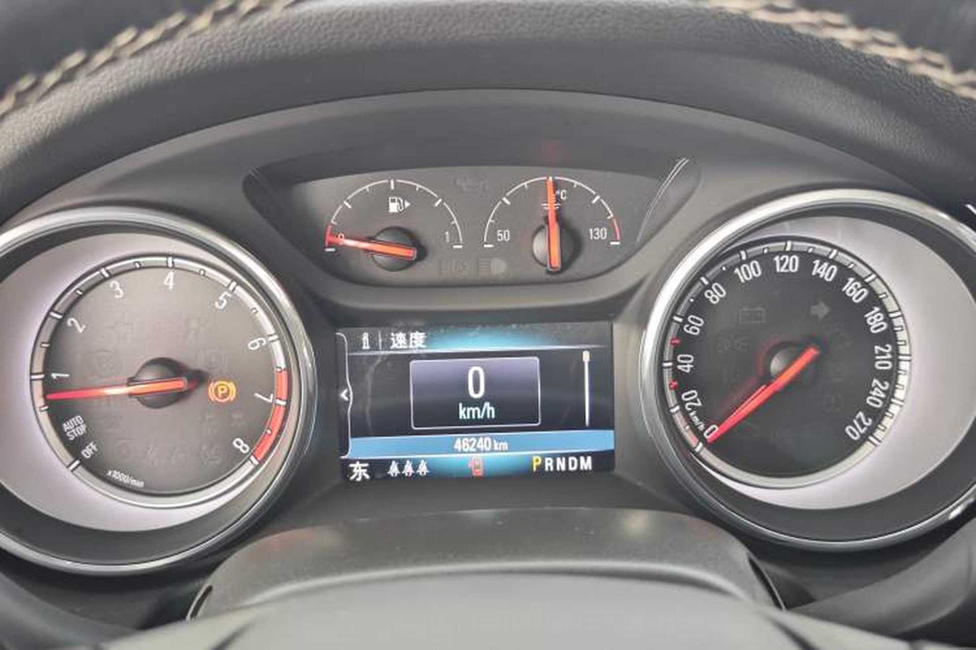 Used Buick Regal 2017 20T Luxury Model Odometer Close Up