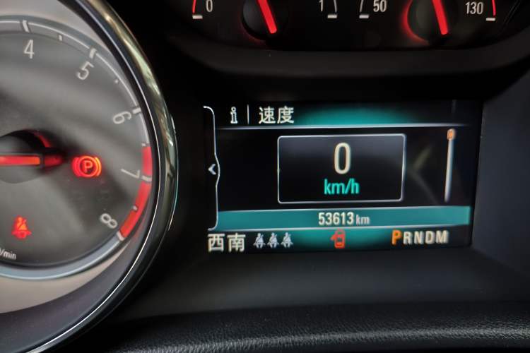 Used Buick Regal 2017 20T Luxury Model Odometer Close Up