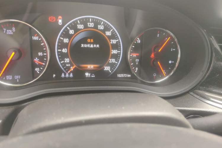 Used Buick Regal 2017 GS 28T Prestige Model Odometer Close Up