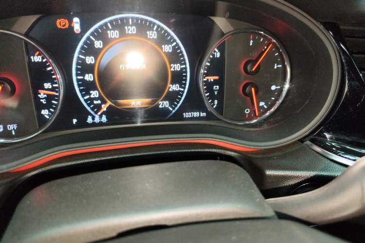 Used Buick Regal 2017 28T Prestige Model Odometer Close Up
