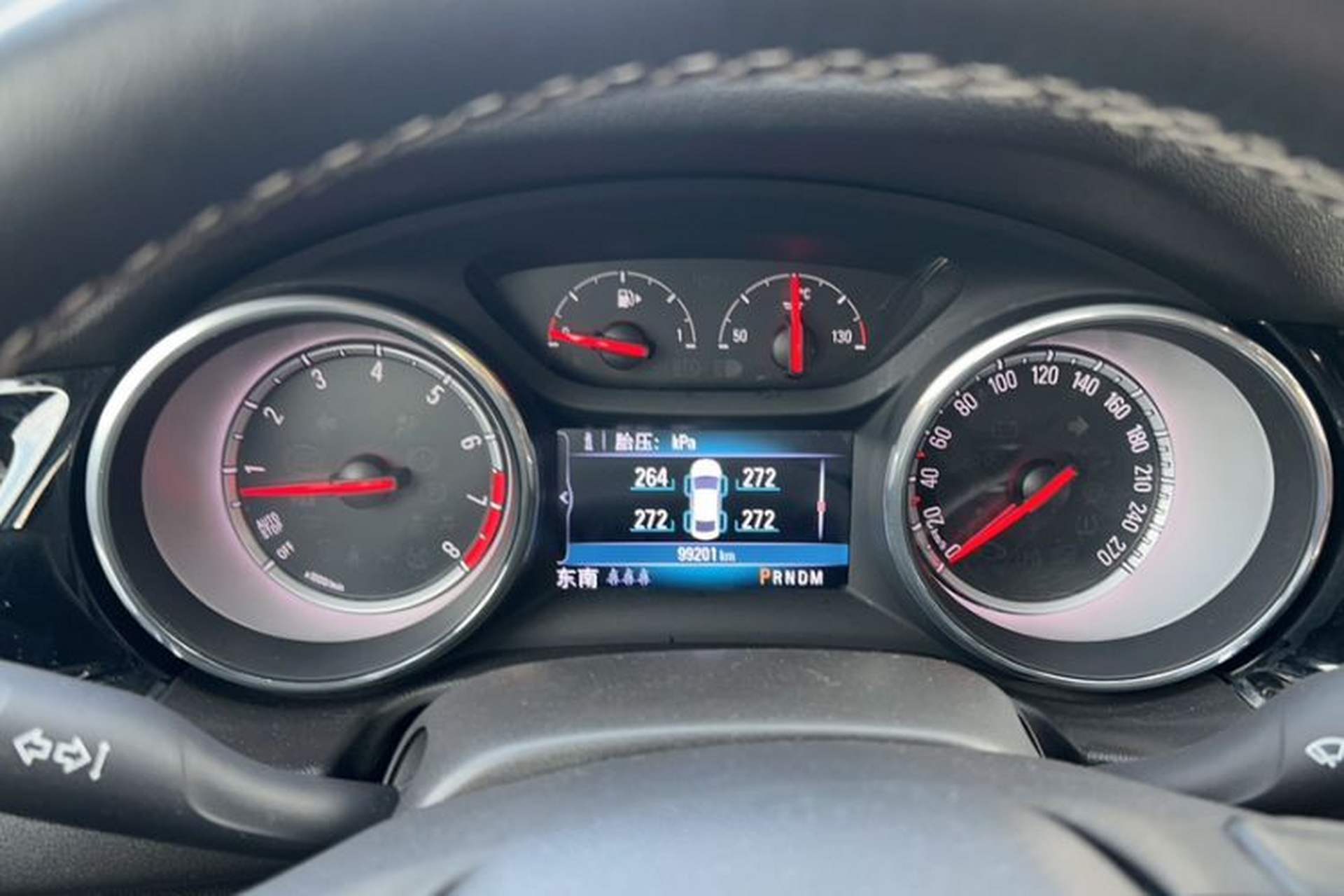 Used Buick Regal 2017 20T Luxury Model Odometer Close Up