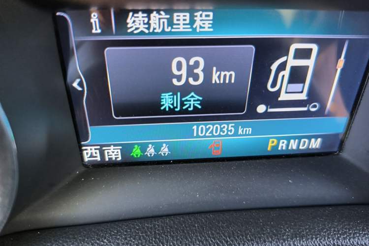Used Buick Regal  Odometer Close Up