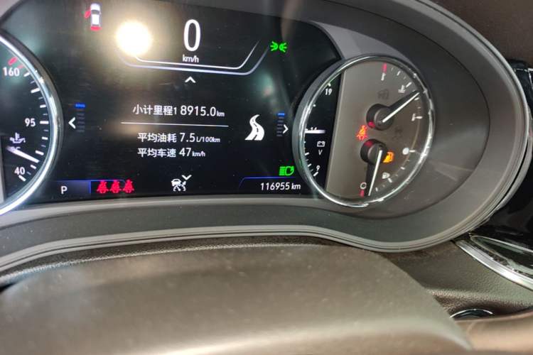Used Buick Regal 2020 GS 28T Prestige Model Odometer Close Up