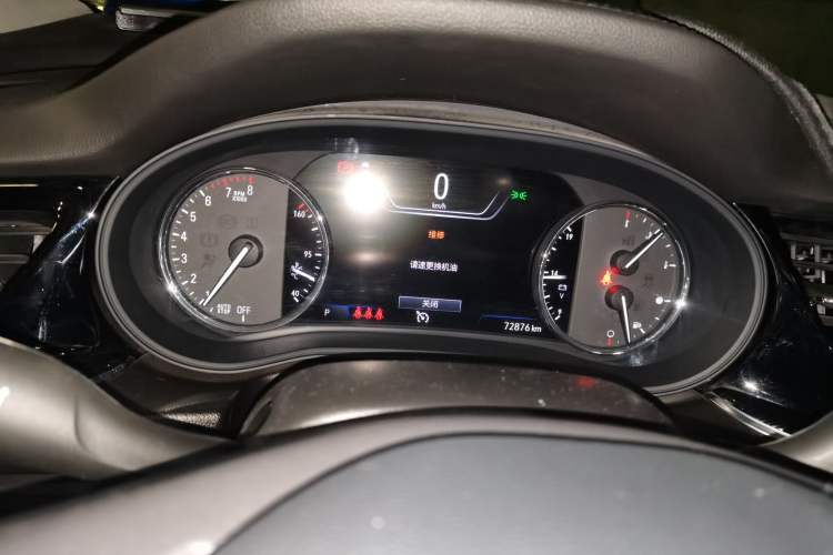 Used Buick Regal 2020 552T Luxury Version Odometer Close Up