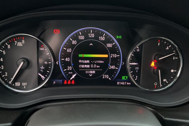 Used Buick Regal 2021 GS 28T Prestige Model Odometer Close Up