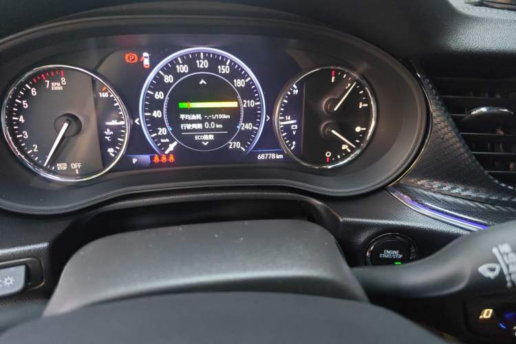 Used Buick Regal 2022 GS Prestige Model Odometer Close Up