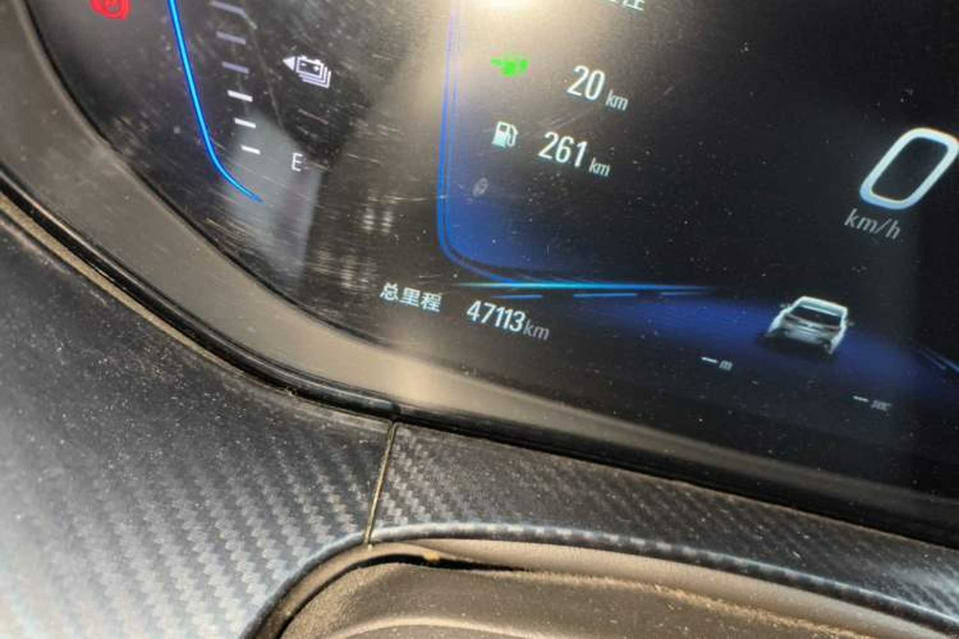 Used Buick Velite 6 2020 Plug-in Hybrid Connected Smart Model Odometer Close Up