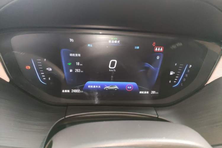 Used Buick Velite 6 2022 Plug-in Hybrid Connected Fashion Model Odometer Close Up