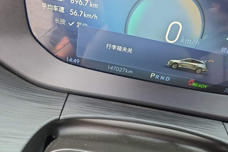 Used Buick Velite 6 2023 Revised Version 430 km Range – Commuter Edition Odometer Close Up