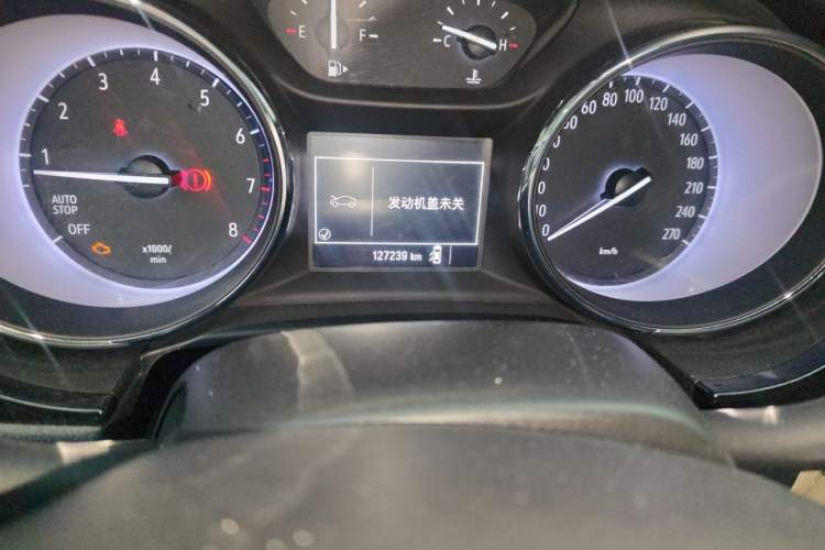 Used Buick Verano 2015 Sedan 15S Manual Entry-Level Model Odometer Close Up