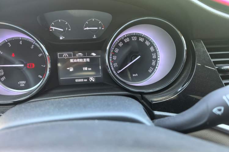 Used Buick Verano 2015 Sedan 15S Manual Entry-Level Model Odometer Close Up