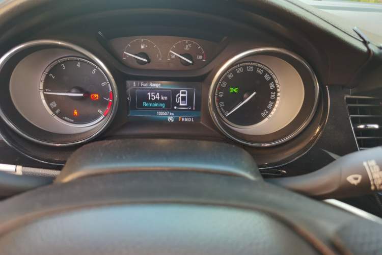 Used Buick Verano 2015 Sedan 15S Automatic Leading Model Odometer Close Up