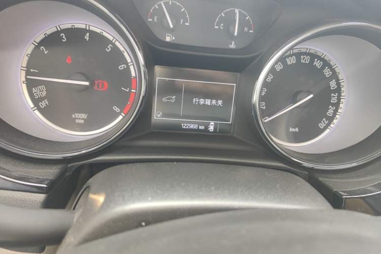 Used Buick Verano 2015 Sedan 15S Manual Entry-Level Model Odometer Close Up
