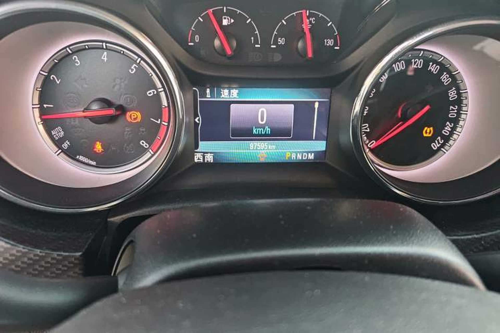 Used Buick Verano 2016 Hatchback GS 20T Dual-Clutch Passionate Sporty Model Odometer Close Up