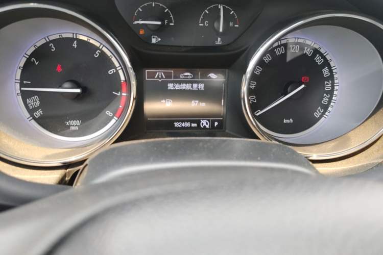 Used Buick Verano 2017 Sedan 15S Automatic Entry Model Odometer Close Up