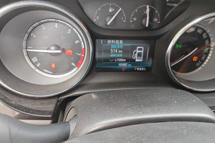 Used Buick Verano 2017 Sedan 15S Automatic Leading Model Odometer Close Up