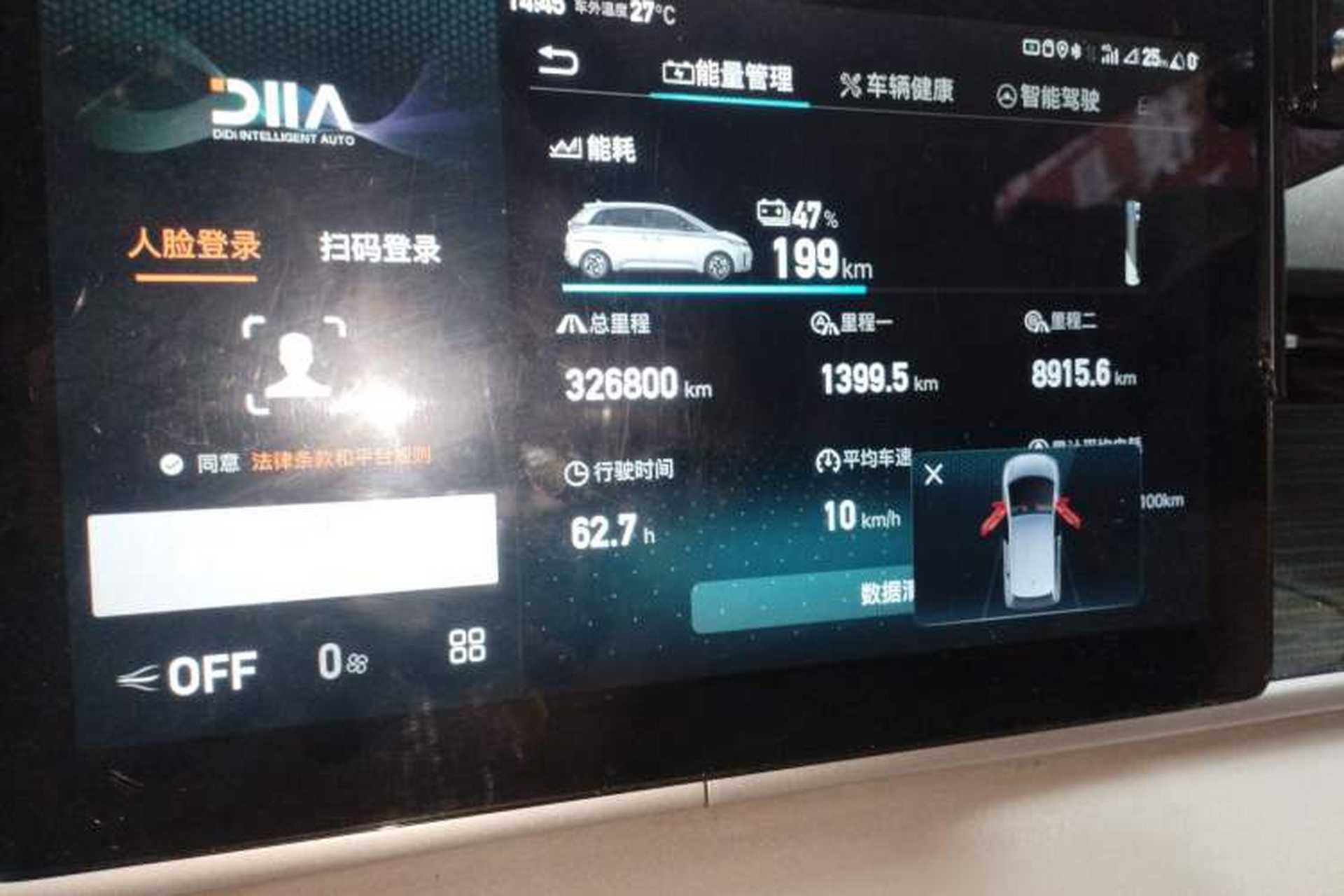 Used BYD D1 2021 Leading Edition Odometer Close Up