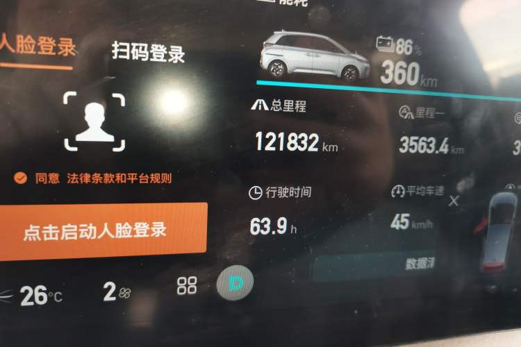 Used BYD D1 2021 Leading Edition Odometer Close Up