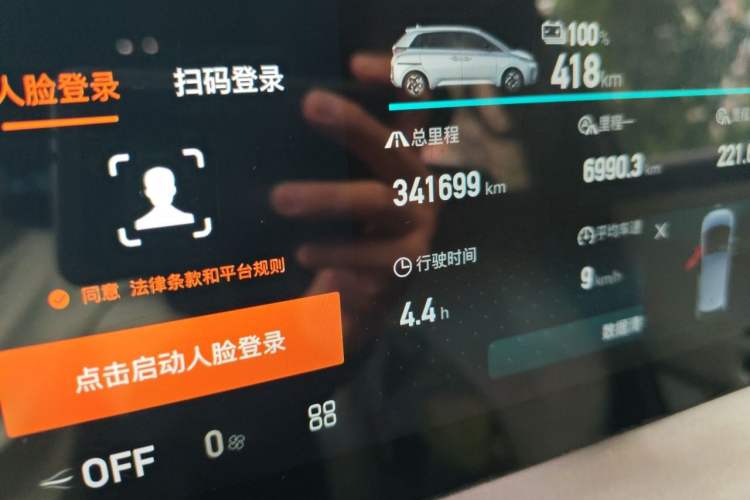 Used BYD D1 2021 Leading Edition Odometer Close Up