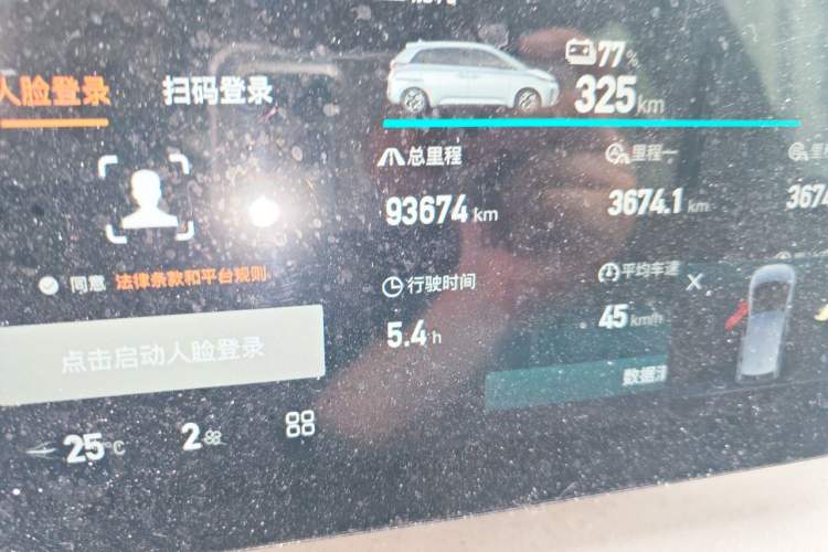 Used BYD D1 2022 Standard Edition Odometer Close Up