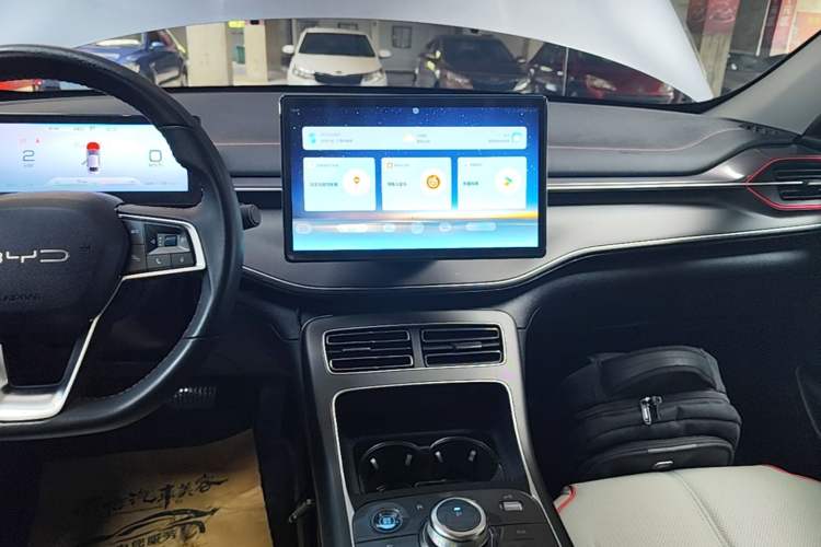 Used BYD Destroyer 05 2022 DM-i 55KM Luxury Model Audio And AC Panel