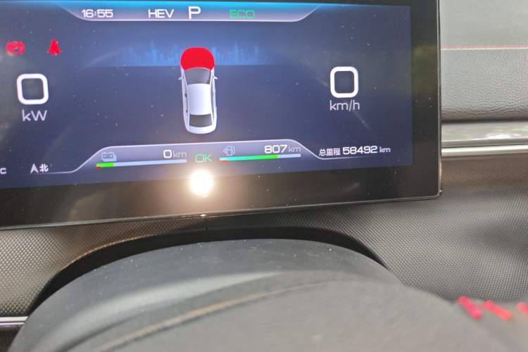 Used BYD Destroyer 05 2022 DM-i 55KM Luxury Model Odometer Close Up