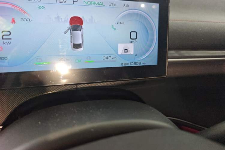 Used BYD Destroyer 05 2022 DM-i 120KM Flagship Model Odometer Close Up