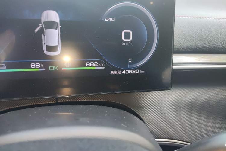 Used BYD Destroyer 05 2022 DM-i 120KM Prestige Model Odometer Close Up