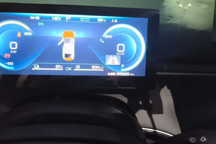 Used BYD Destroyer 05 2022 DM-i 120KM Flagship Model Odometer Close Up