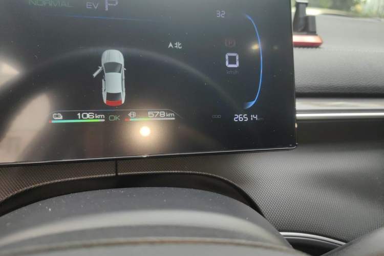 Used BYD Destroyer 05 2022 DM-i 120KM Prestige Model Odometer Close Up